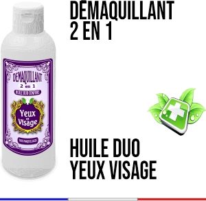 Démaquillant Yeux Visage Huile Macadamia Squalane 2 en 1