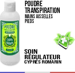 Poudre Transpiration Pieds Aisselles Mains