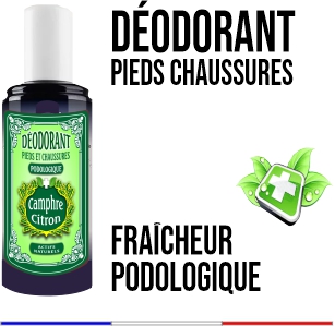 Déodorant Podologique Pieds Chaussures Camphre Citron