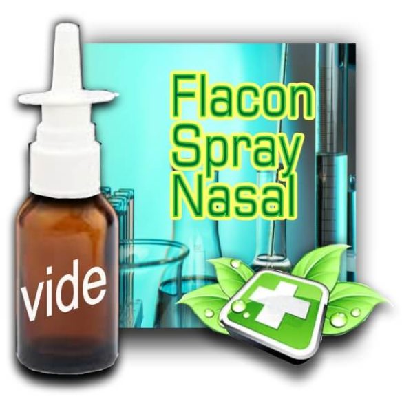 Flacon verre vide embout