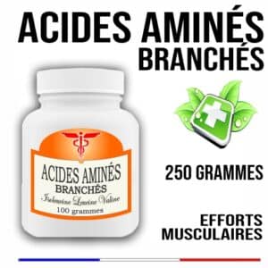 Acides Aminés Branchés Purs 250 grammes L-Isoleucine L-Leucine L-Valine