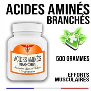 Acides Aminés Branchés Purs 500 grammes L-Isoleucine L-Leucine L-Valine