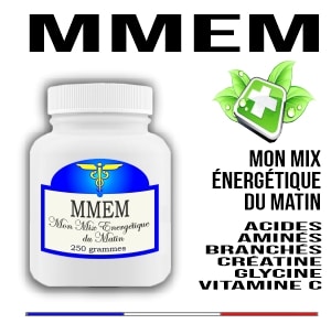 MMEM = Mon Mix Energétique du Matin -100 grammes- Acides aminés branchés + Créatine + Glycine + Vitamine C =